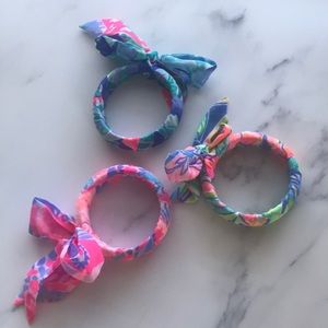 NWOT Lilly Pulitzer ribbon wrapped bangles